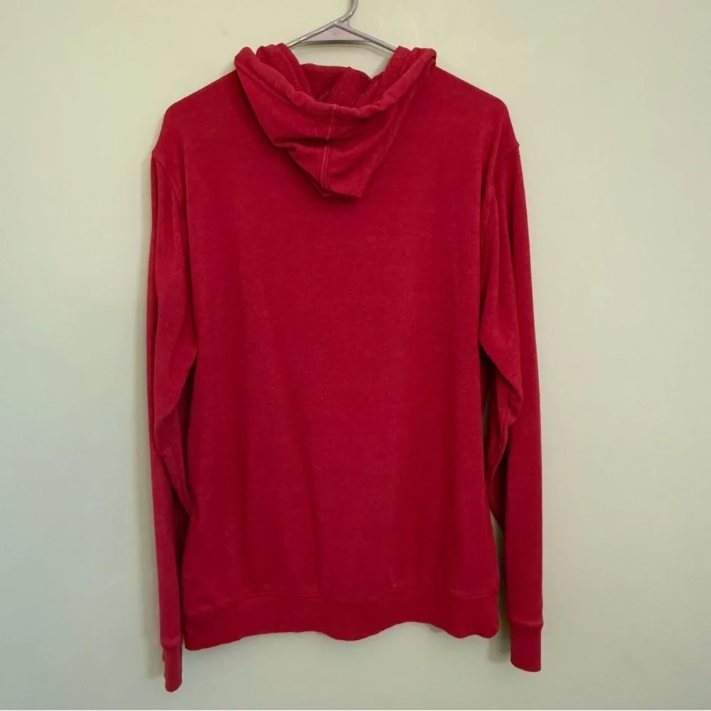 Levi's Red Hoodie unisex lightweight terry cloth size L